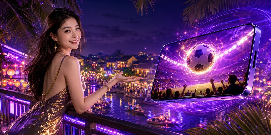 Người dùng tại Hội An trải nghiệm casino di động dưới ánh đèn lồng lung linh